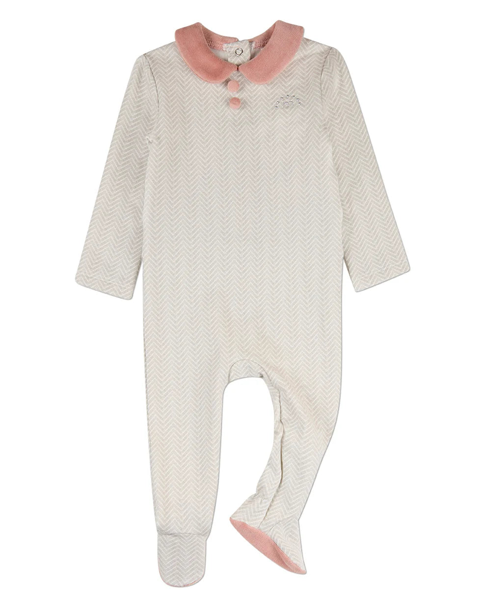 MiniMoi Minimoi Chevron Printed Footie Set - IAA10483-Set