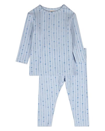 MiniMoi Star Light Star Bright Pointelle 2 Pc Pajama Set - IBP10424