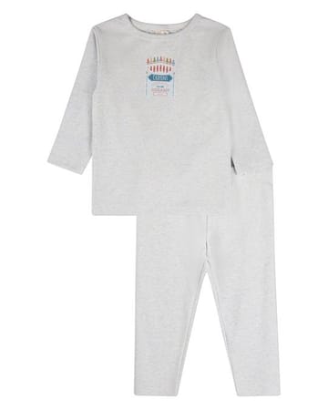 MiniMoi Create Your Own Dreams Crayon Box 2 Pc Pajama Set - IBP10437