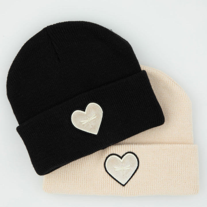 Tal The Velvet Heart Beanie - Cream Edit - Baby + Child - TAL-81-AYR