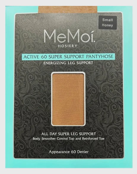 Memoi Active 60 Super Support Cotton On Top Pantyhose 60 Denier - MCT-368