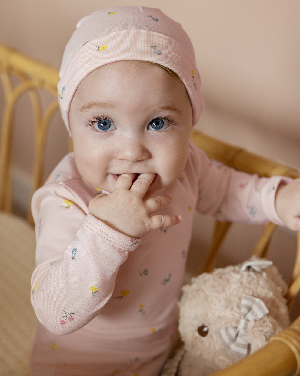 MiniMoi Blossoming Florals 3 Pc Footie Set - INA09269