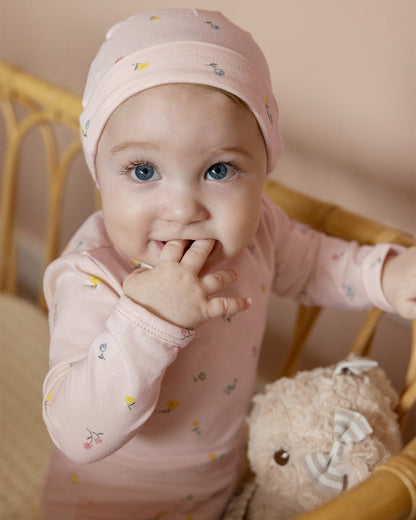 MiniMoi Blossoming Florals 3 Pc Footie Set - INA09269