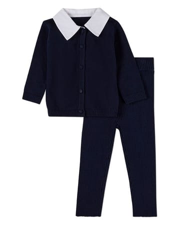 MiniMoi Collar Pop Knit 2 pc Set - INT10586