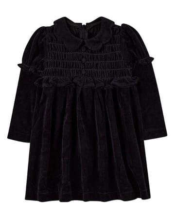 MiniMoi Velour Smocked Short Dress - IQQ10589