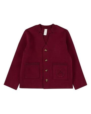 MiniMoi Knit Cardigan With Raised Pocket Crest - IXI10543
