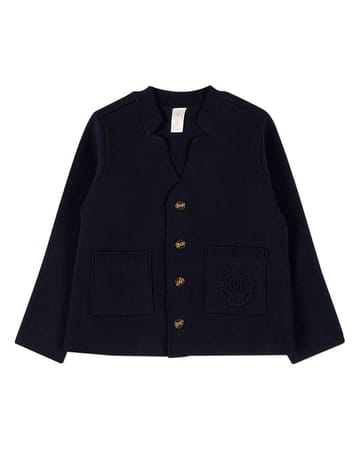 MiniMoi Knit Cardigan With Raised Pocket Crest - IXI10543