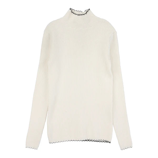 Lil Legs Scalloped Knit Mockneck - LSKMN