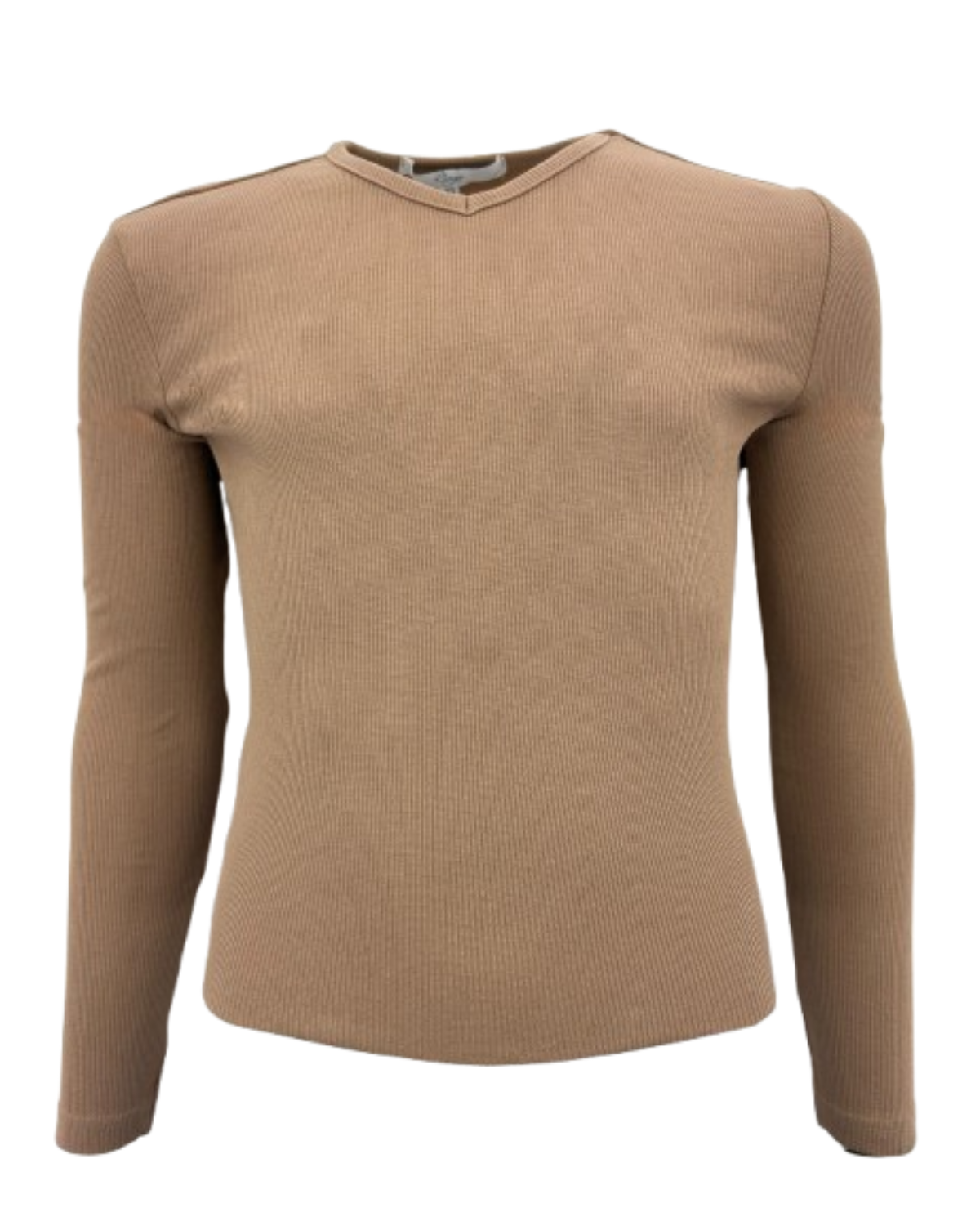 Mini Pops Ladies Ribbed V Neck - S101