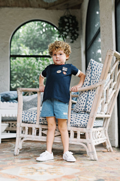 Lil Legs Patch Applique Tee - PAT-SS26