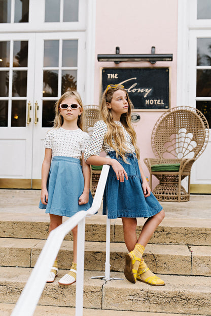 Lil Legs Denim Gathered Skirt - DGSK-SS26