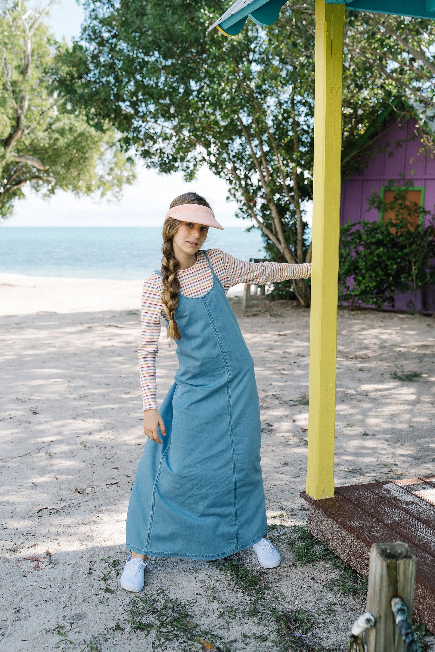 Lil Legs Denim Maxi Slip Dress - DMSD-SS26