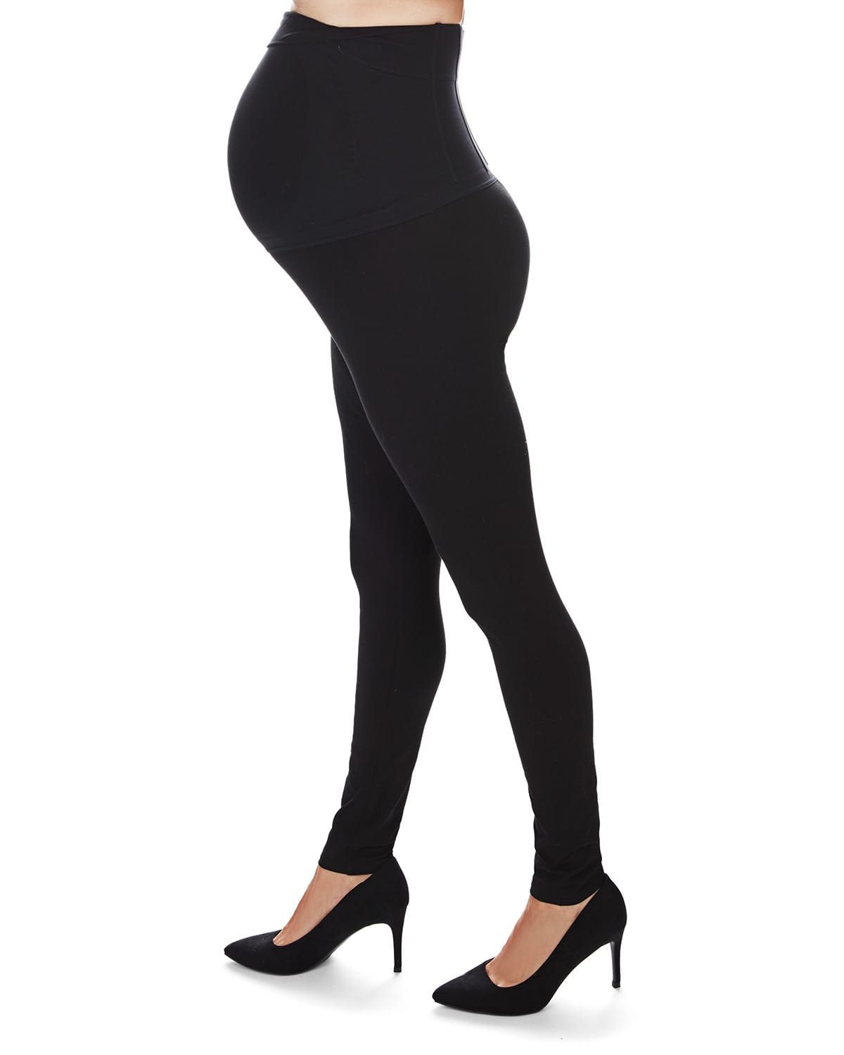 Memoi Womens Cotton Blend Comfort Stretch Maternity Leggings - Ma-006