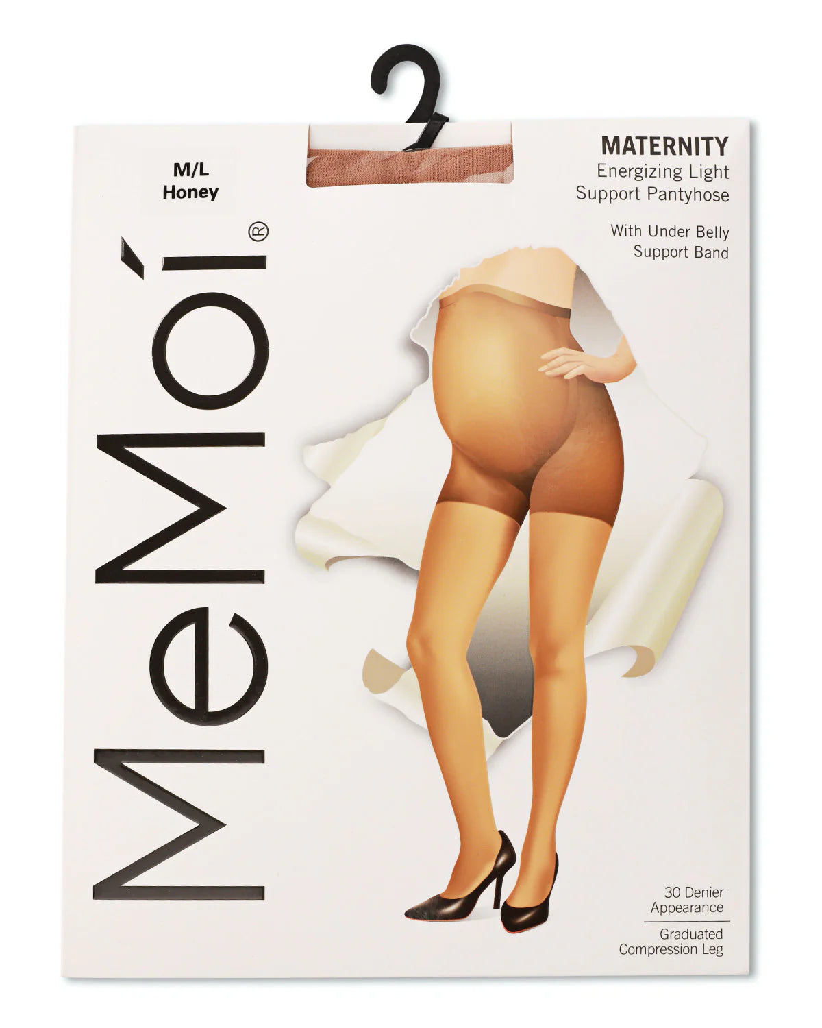 Memoi Womens Light Support Maternity Tights with Extra Large Waist - Ma-403