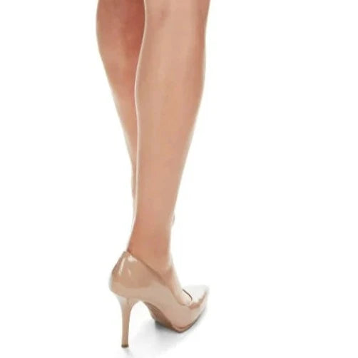 Women's Maternity Satin Sheer Pantyhose with Extra Large Panel