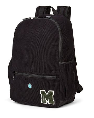 Memoi Corduroy M Patch 16 Single Pocket Backpack - MAC-064