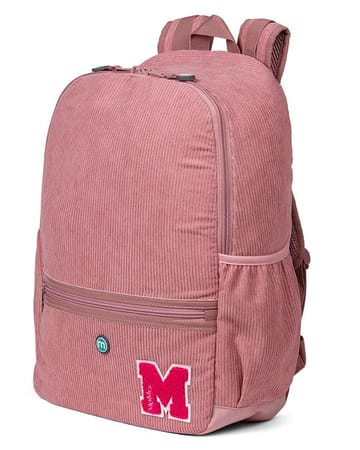 Memoi Corduroy M Patch 16 Single Pocket Backpack - MAC-064