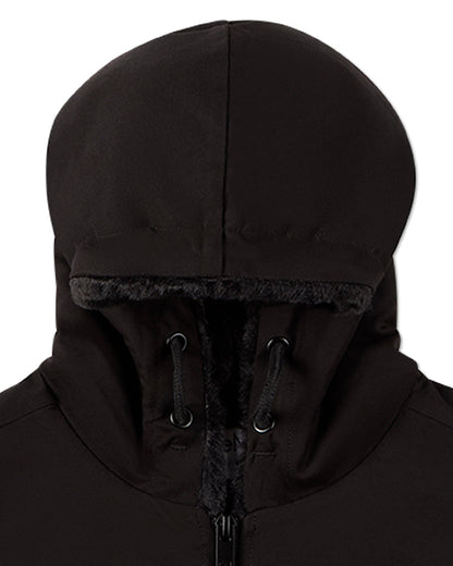 Boys Zip-Up Rayon Blend Hoodie with Cozy Faux Fur Lining