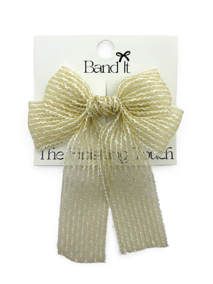 Hp Hair Accessories Mesh Fabric Med Bow - MD26S-002MB