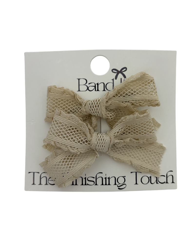 Hp Hair Accessories Diamond Lace Mini Bows - MD26S-009SB