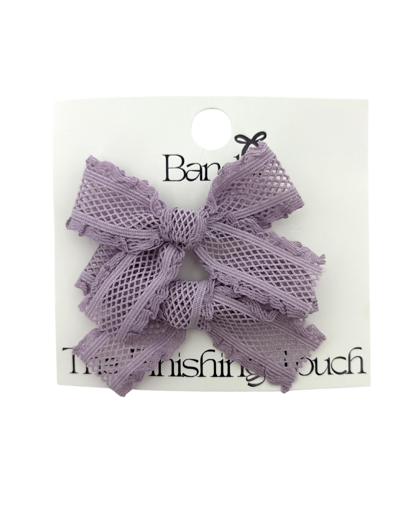 Hp Hair Accessories Diamond Lace Mini Bows - MD26S-009SB