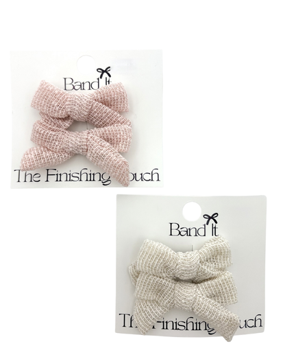 Hp Hair Accessories Boucle Fabric Mini Bows - MD26S-025SB