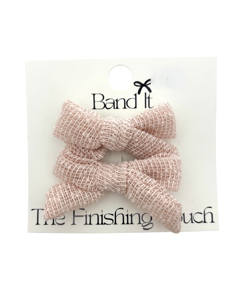 Hp Hair Accessories Boucle Fabric Mini Bows - MD26S-025SB