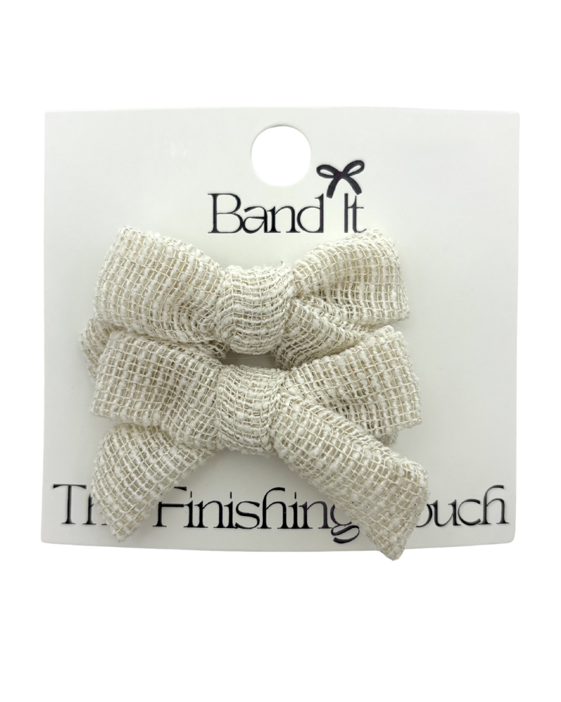 Hp Hair Accessories Boucle Fabric Mini Bows - MD26S-025SB