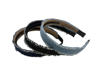 Hp Hair Accessories Frayed Edge Denim Headband - MD26S-031HB