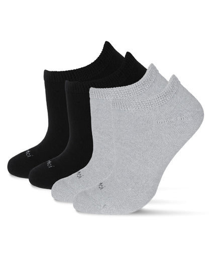 2 pair Unisex Diabetic Full Cushion Low Cut Socks