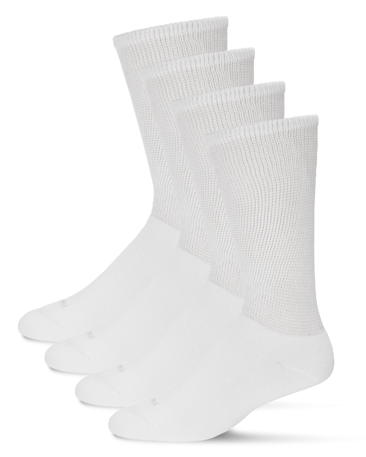 2 Pair Unisex Diabetic Full Cushion Crew Socks