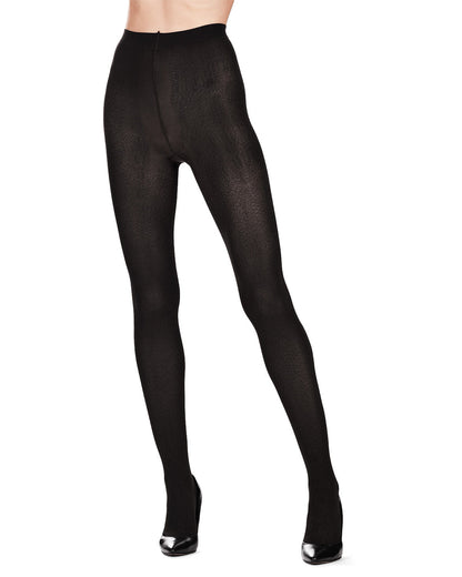 Memoi Upscale Snake Skin Opaque Tights - Mf2-185
