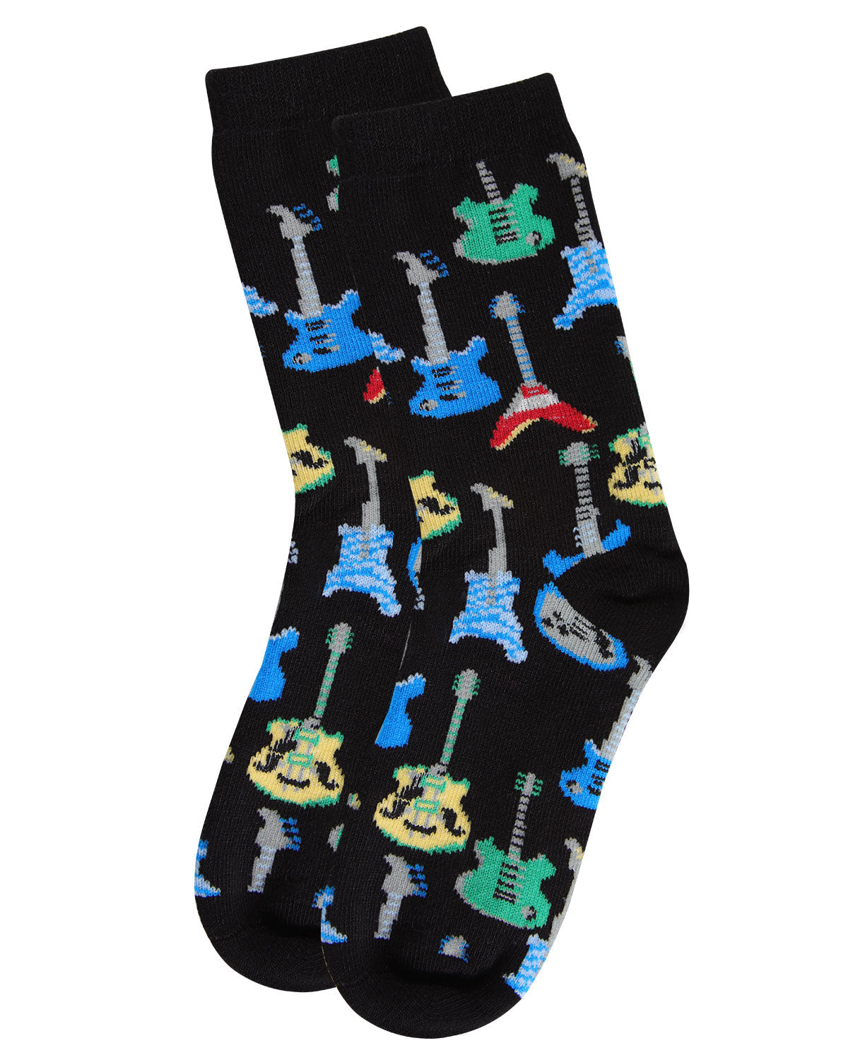 Boys' Guitar Bamboo Blend Crew Socks