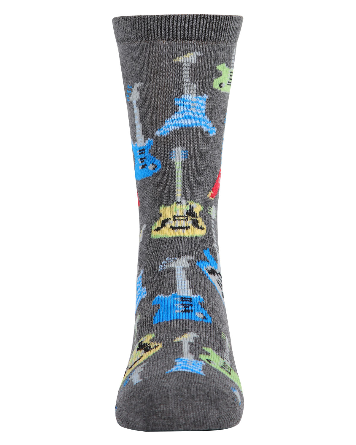 Boys' Guitar Bamboo Blend Crew Socks