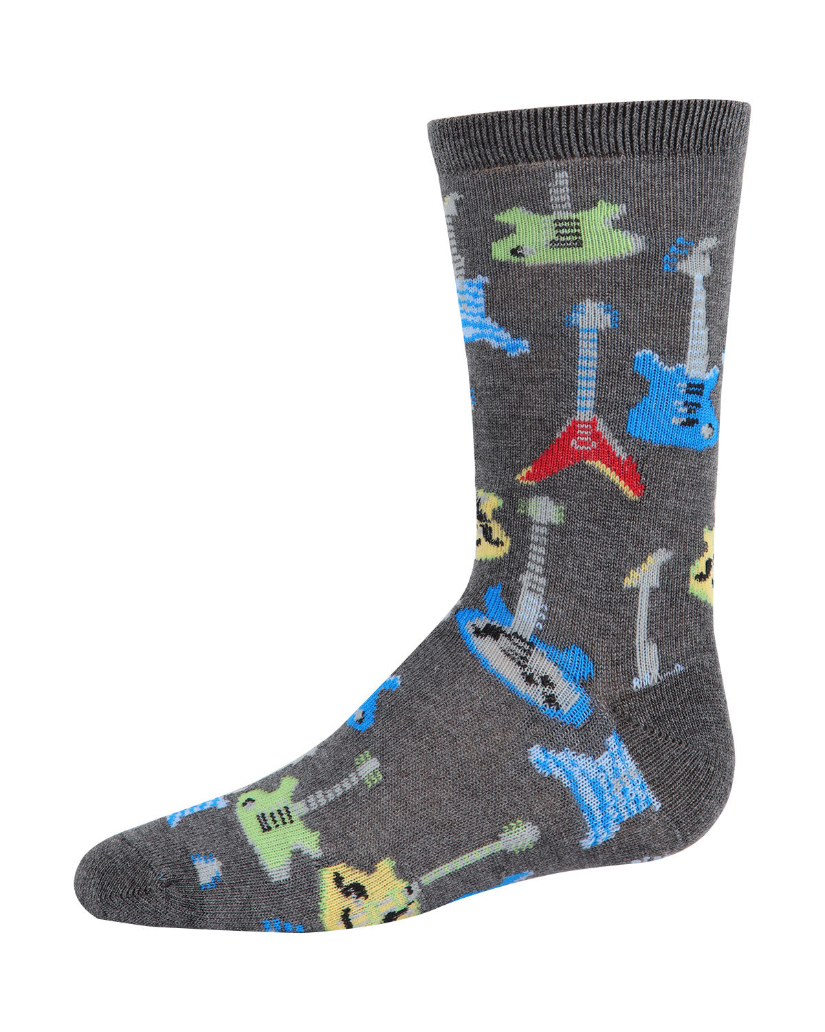 Boys' Guitar Bamboo Blend Crew Socks