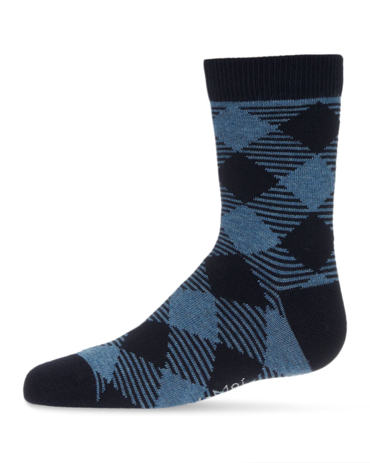 Argyle Boys' Cotton Blend Crew Sock