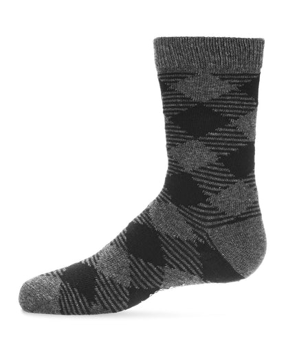 Argyle Boys' Cotton Blend Crew Sock