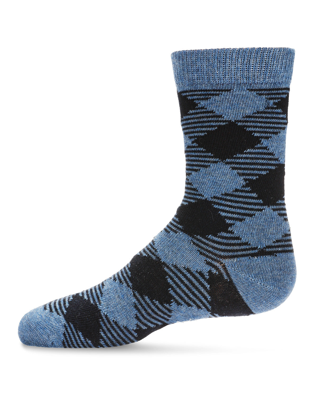 Argyle Boys' Cotton Blend Crew Sock