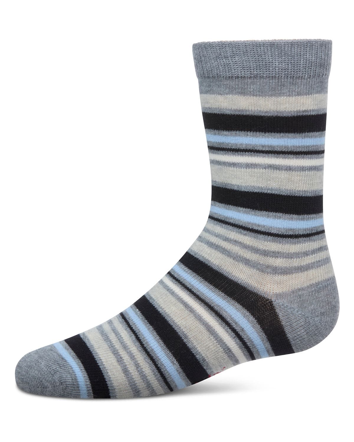 Memoi Boys Multi Stripe Crew Socks