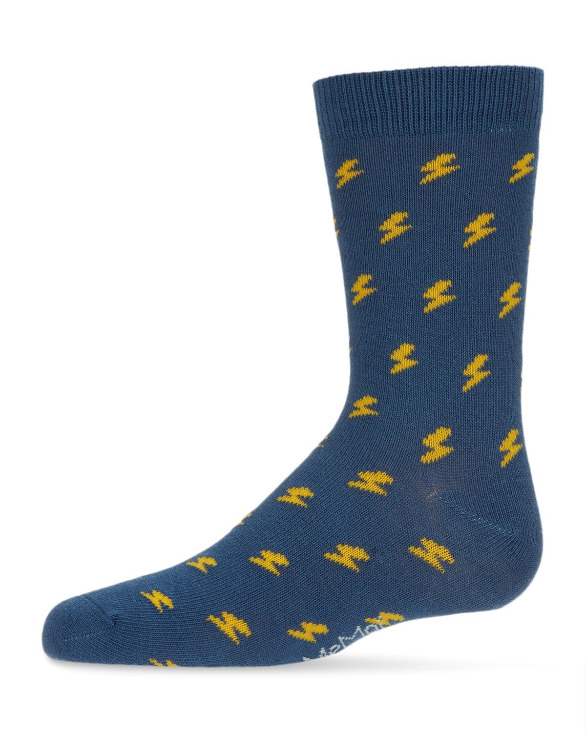 Memoi Boys' Lightning Bolt Crew Socks