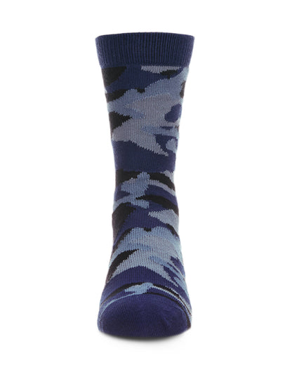 Camouflage Cotton Blend Boys Crew Sock