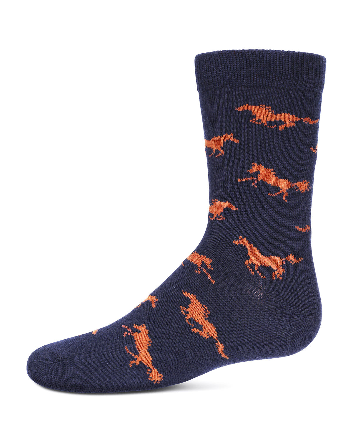 Boys' Galloping Horse Cotton Crew Socks