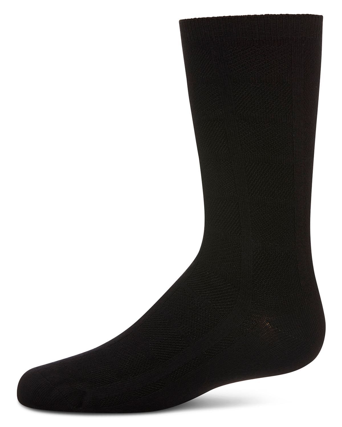 Memoi Solid Bamboo Blend Boys Crew Socks - Mk-180