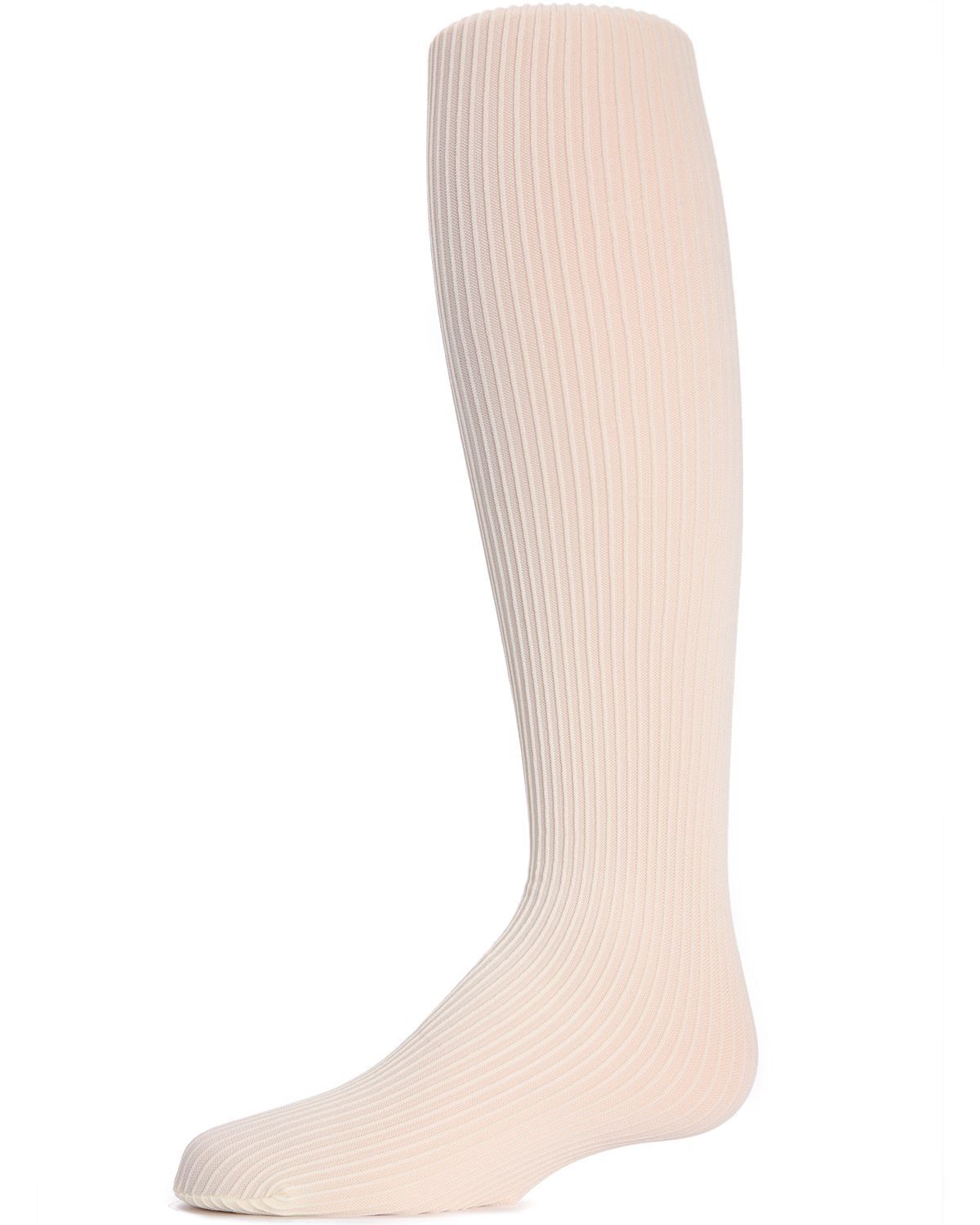 Memoi Textured Toes Girls Ribbed Tights