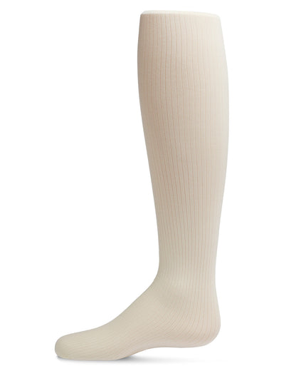 Girls' Opaque Fine Ribbed Nylon Tights