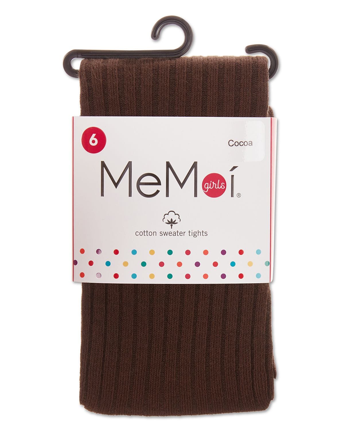 Memoi Girls Ribbed Cotton Blend Sweater Tights