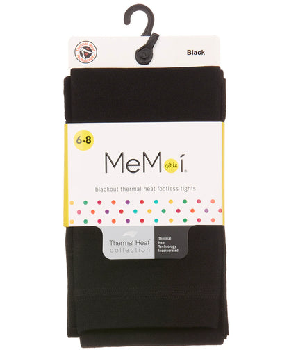 Memoi Blackout Thermal Heat Footless Girls Tights - Mk-359