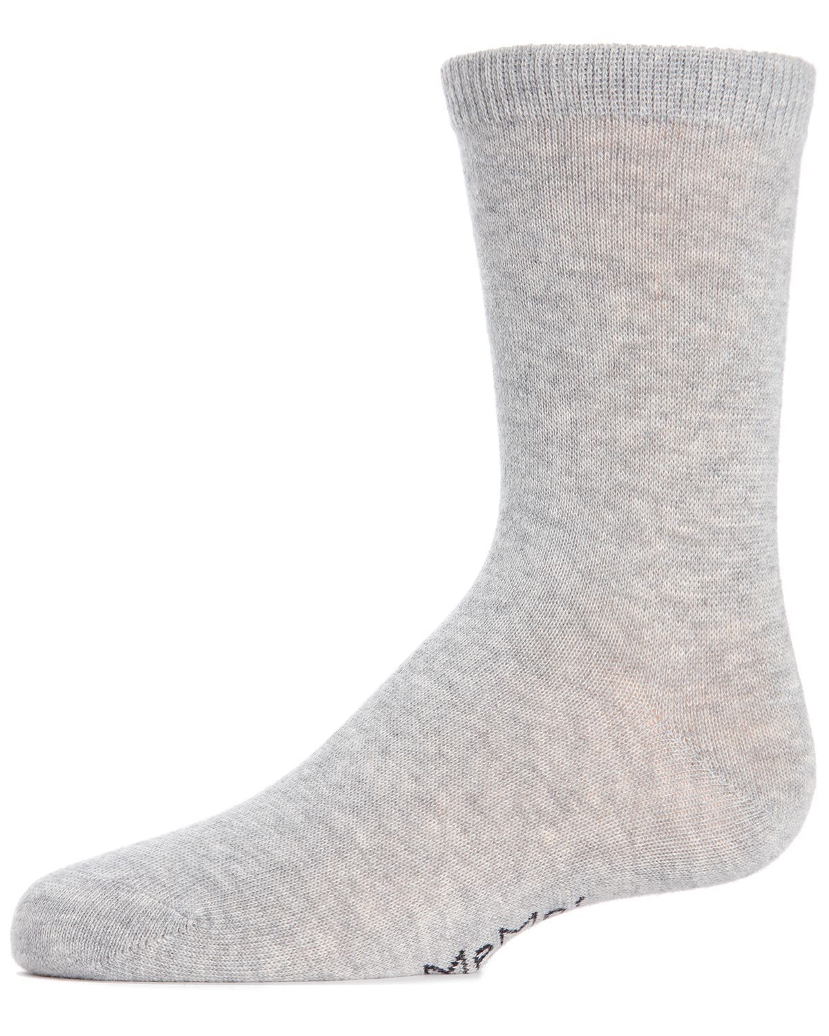 Memoi Kids Basic Cotton Blend Crew Socks - Mk-5104