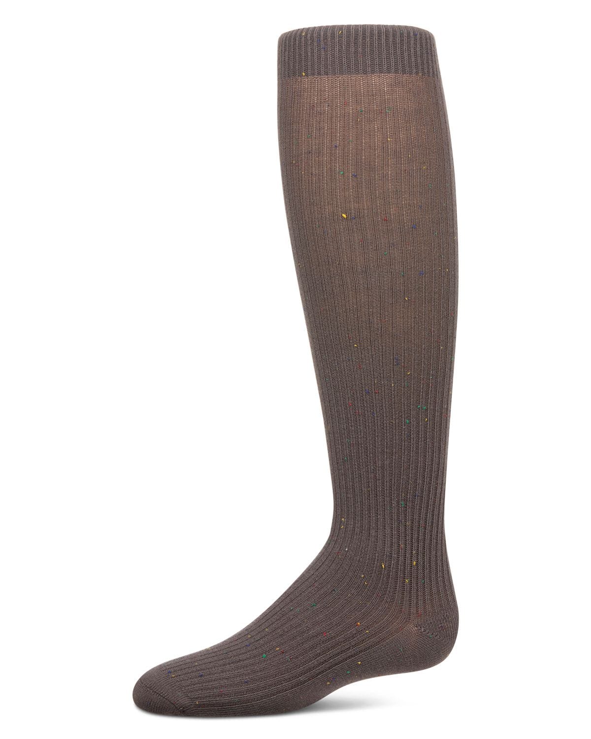 Memoi Thin Ribbed Speckled Knee High