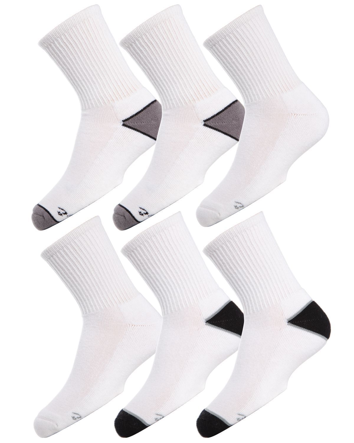 Memoi Unisex Crew Sport Socks 3-Pack